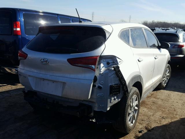 KM8J23A46HU266656 - 2017 HYUNDAI TUCSON SE SILVER photo 4