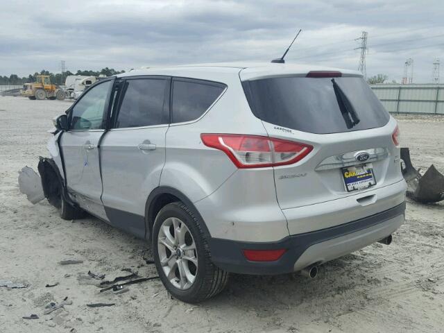 1FMCU0H94DUA14174 - 2013 FORD ESCAPE SEL SILVER photo 3