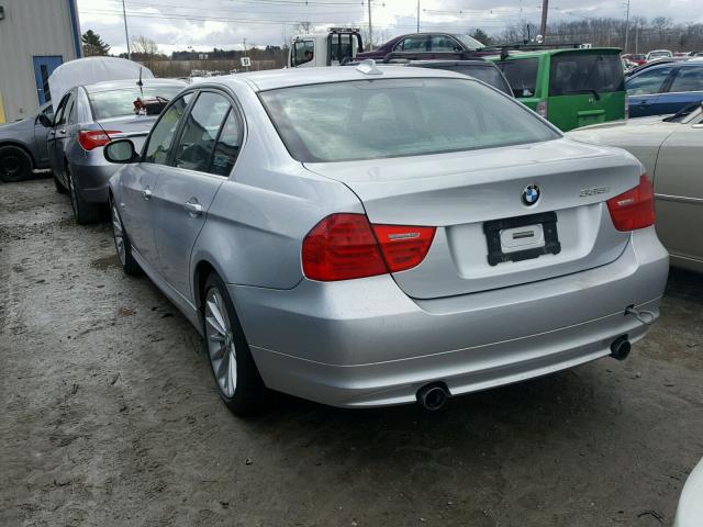 WBAPL5C51BA919610 - 2011 BMW 335 XI SILVER photo 3