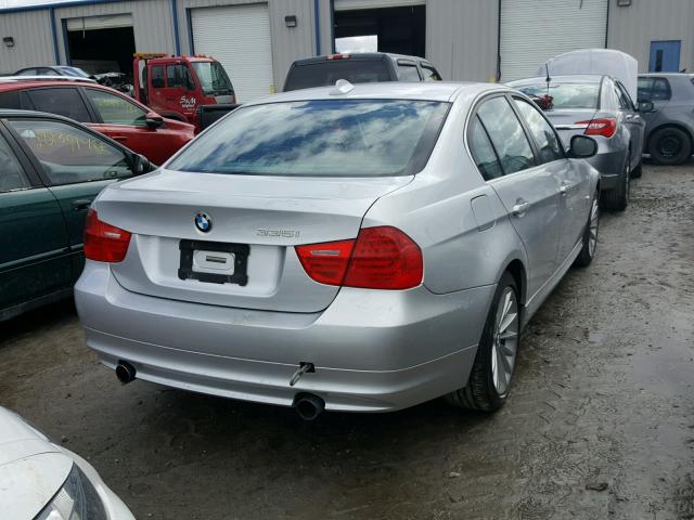 WBAPL5C51BA919610 - 2011 BMW 335 XI SILVER photo 4