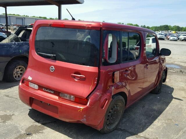 JN8AZ2KR9AT159136 - 2010 NISSAN CUBE BASE RED photo 4