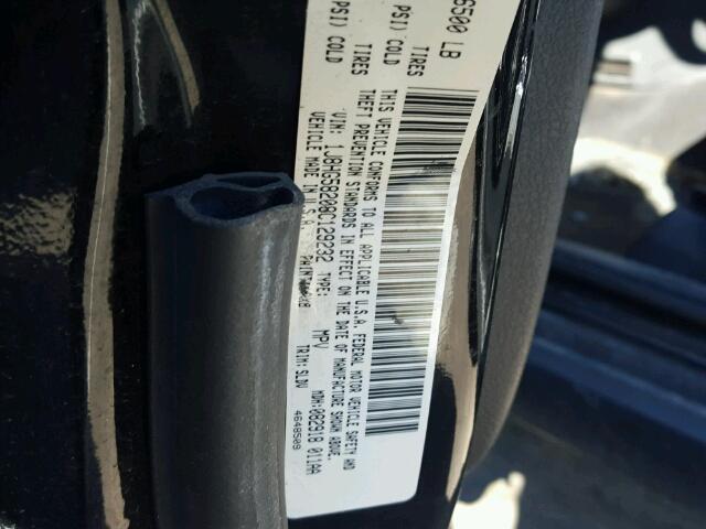 1J8HG58208C129232 - 2008 JEEP COMMANDER BLACK photo 10