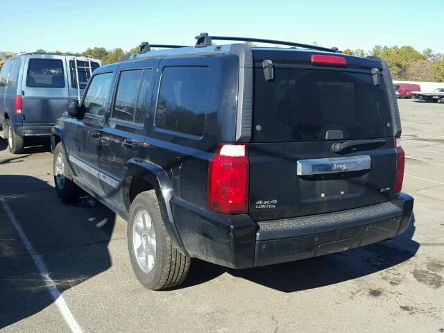 1J8HG58208C129232 - 2008 JEEP COMMANDER BLACK photo 3