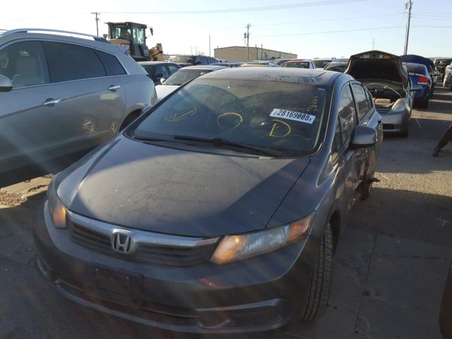 19XFB2F98CE308017 - 2012 HONDA CIVIC EXL ნაცრისფერი ფოტო 2