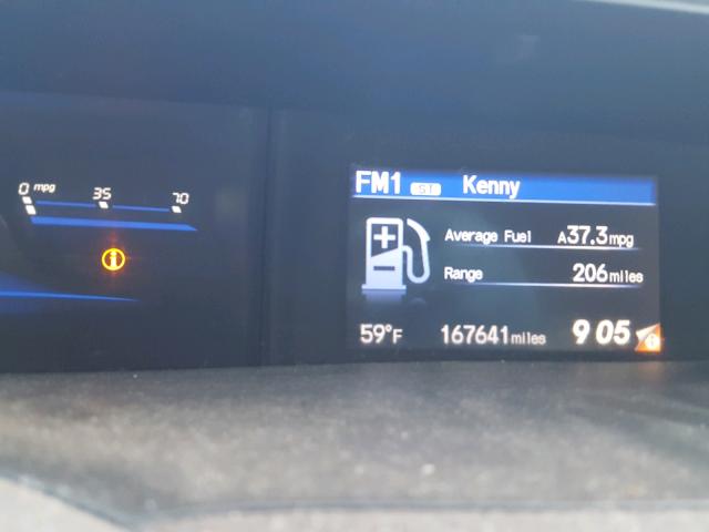 19XFB2F98CE308017 - 2012 HONDA CIVIC EXL ნაცრისფერი ფოტო 8