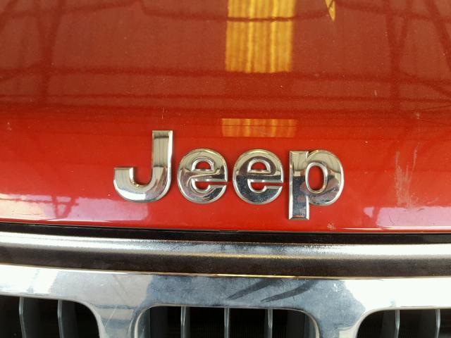 1J4HS58N35C585831 - 2005 JEEP GRAND CHER RED photo 9