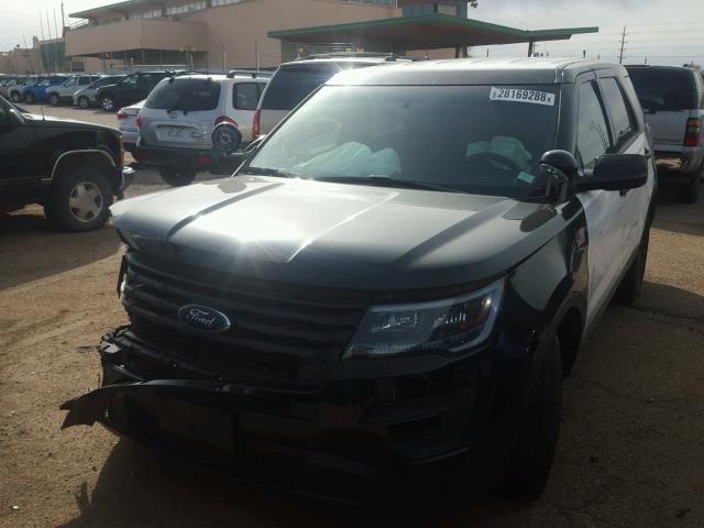 1FM5K8AR6HGA63713 - 2017 FORD EXPLORER P BLACK photo 2