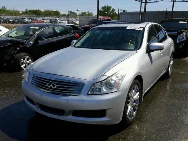 JNKBV61E37M710048 - 2007 INFINITI G35 SILVER photo 2