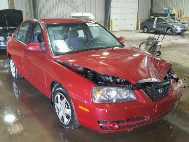 KMHDN46D15U064452 - 2005 HYUNDAI ELANTRA GL BURGUNDY photo 1