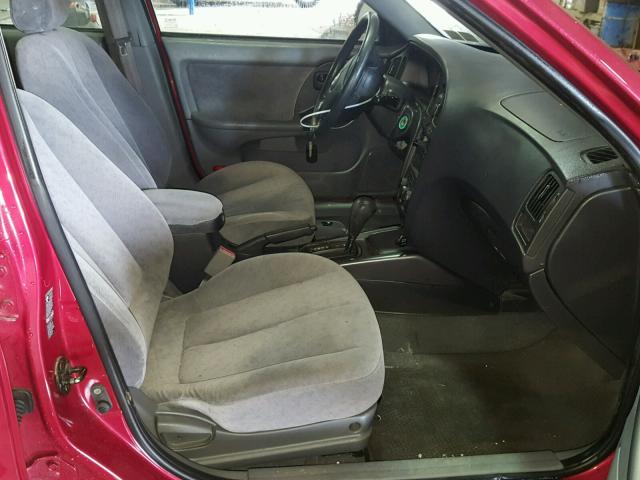 KMHDN46D15U064452 - 2005 HYUNDAI ELANTRA GL BURGUNDY photo 5