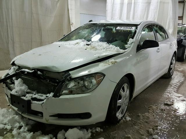 1G1ZB5E1XBF155163 - 2011 CHEVROLET MALIBU LS WHITE photo 2