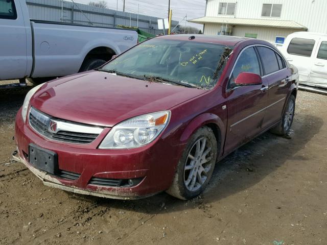 1G8ZV57727F128671 - 2007 SATURN AURA XR RED photo 2