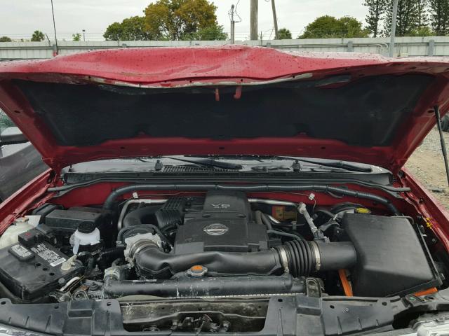 1N6DD0ER2HN774193 - 2017 NISSAN FRONTIER S RED photo 7