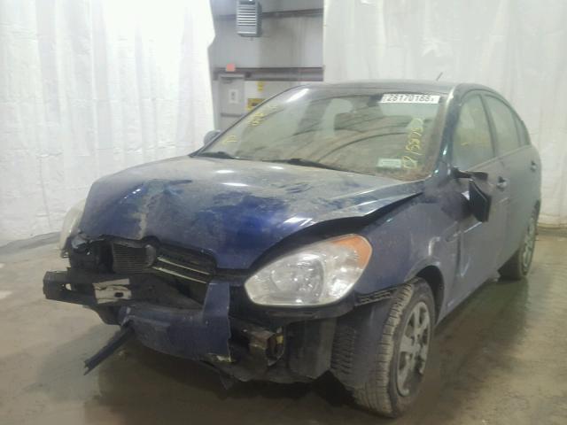 KMHCN4AC4AU490558 - 2010 HYUNDAI ACCENT GLS BLUE photo 2