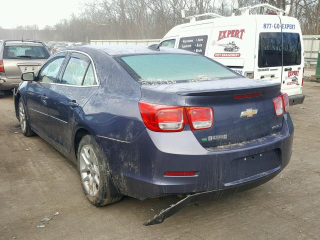 1G11C5SL1FF126477 - 2015 CHEVROLET MALIBU LT BLUE photo 3