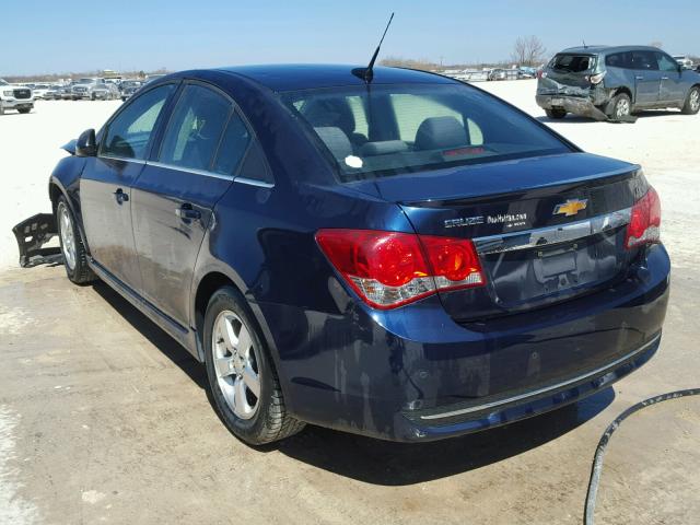 1G1PF5S99B7249387 - 2011 CHEVROLET CRUZE LT BLUE photo 3