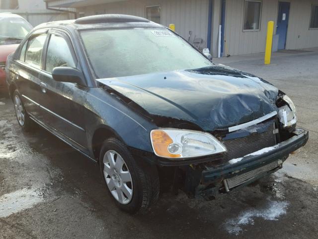 2HGES26761H615828 - 2001 HONDA CIVIC EX Yaşıl foto 1