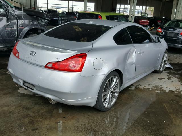 JN1CV6EK1CM420474 - 2012 INFINITI G37 BASE SILVER photo 4