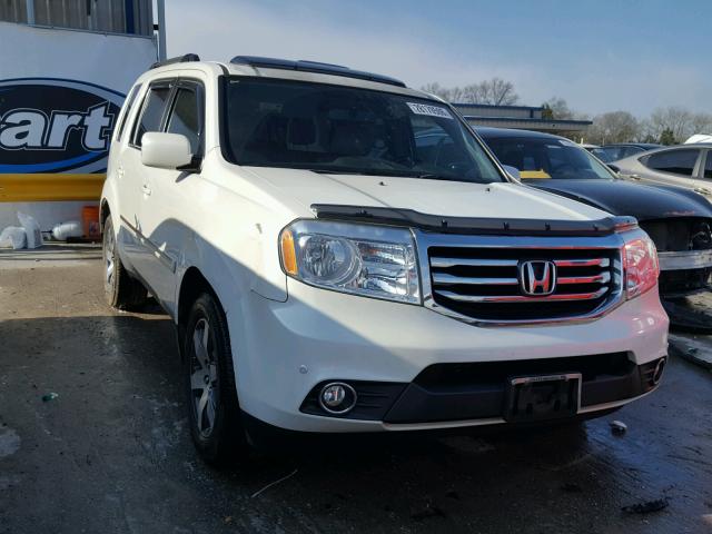 5FNYF4H98DB023402 - 2013 HONDA PILOT TOUR WHITE photo 1