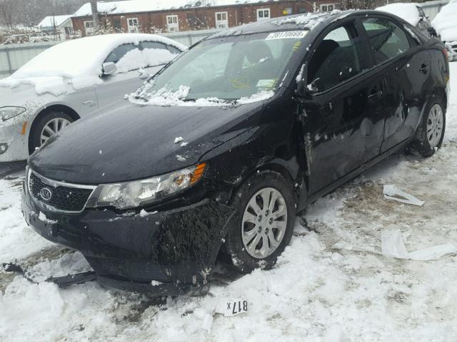 KNAFU4A29C5638161 - 2012 KIA FORTE EX BLACK photo 9