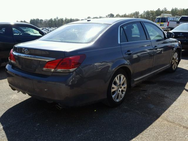 4T1BK3DB6BU393770 - 2011 TOYOTA AVALON BAS GRAY photo 4