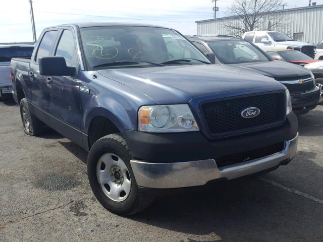 1FTRW12W85KF06233 - 2005 FORD F150 SUPER BLUE photo 1