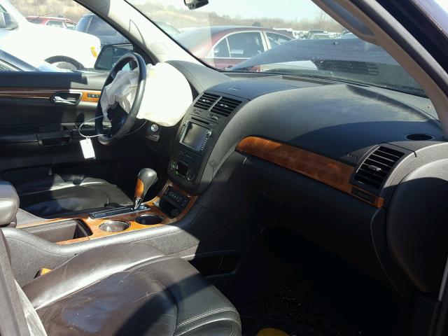 5GZEV23D79J179192 - 2009 SATURN OUTLOOK XR იასამნისფერი ფოტო 5