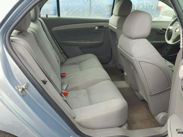 1G1ZH57B994223253 - 2009 CHEVROLET MALIBU 1LT BLUE photo 6