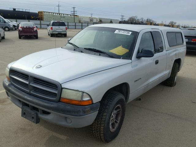 1B7GG22X91S256420 - 2001 DODGE DAKOTA SILVER photo 2