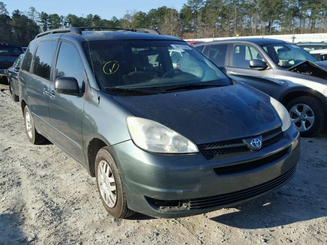 5TDZA23C24S066087 - 2004 TOYOTA SIENNA CE GREEN photo 1