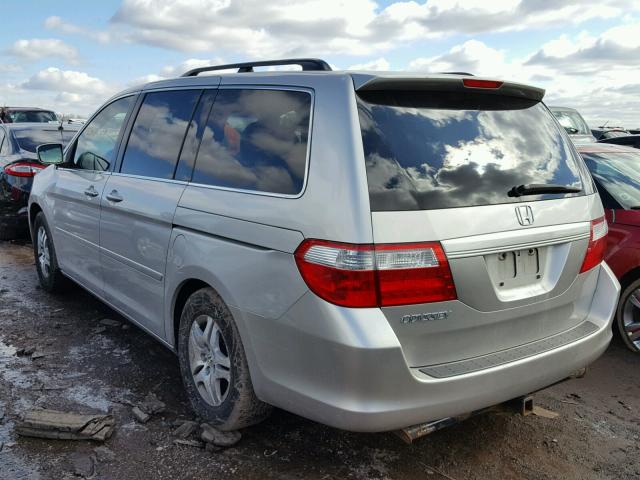 5FNRL38656B429170 - 2006 HONDA ODYSSEY EX SILVER photo 3