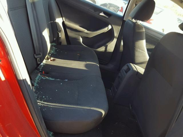 3VW2K7AJ8CM415651 - 2012 VOLKSWAGEN JETTA BASE 红色 照片 6