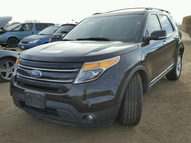 1FMHK8F88CGA05155 - 2012 FORD EXPLORER L BLACK photo 2