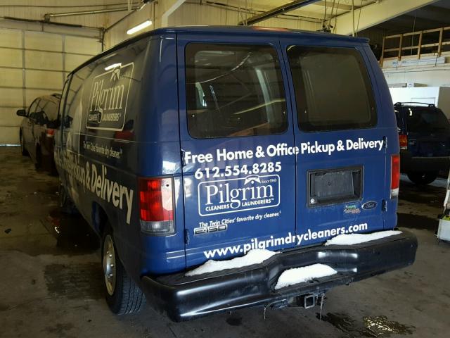 1FTNE1EW6CDA20079 - 2012 FORD ECONOLINE BLUE photo 3