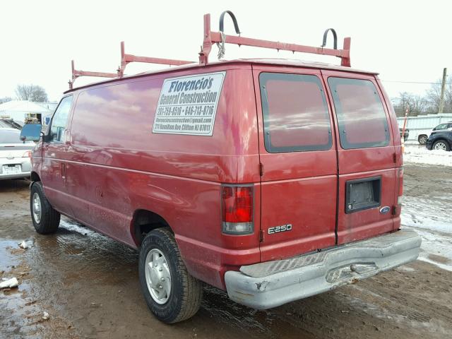 1FTNE24242HB24498 - 2002 FORD ECONOLINE RED photo 3