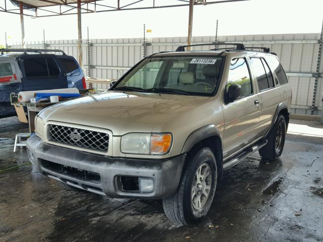 JN8AR07S9YW431435 - 2000 NISSAN PATHFINDER GOLD photo 2