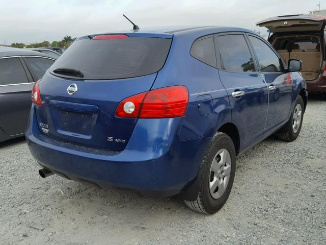 JN8AS58V78W142743 - 2008 NISSAN ROGUE S BLUE photo 4