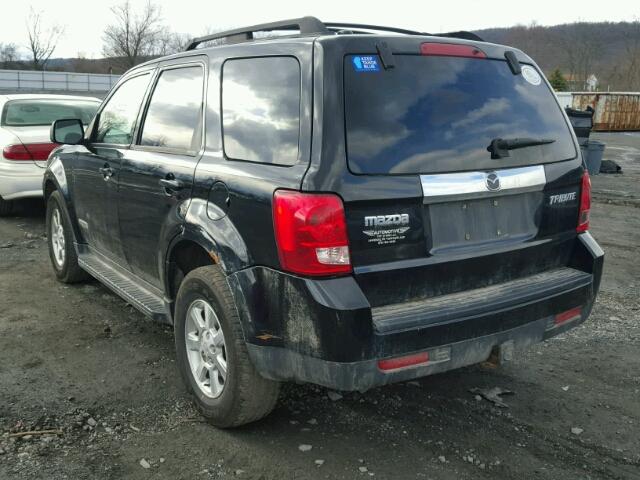 4F2CZ92Z58KM28357 - 2008 MAZDA TRIBUTE I BLACK photo 3