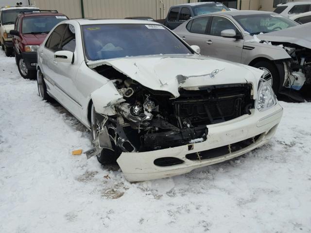 WDBNG70J03A332536 - 2003 MERCEDES-BENZ S 430 WHITE photo 1