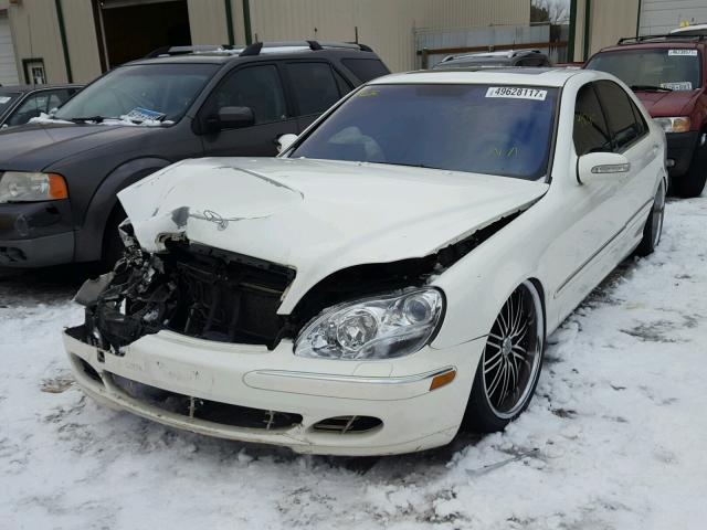 WDBNG70J03A332536 - 2003 MERCEDES-BENZ S 430 WHITE photo 2