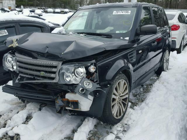 SALSK254X9A213838 - 2009 LAND ROVER RANGE ROVE BLACK photo 2