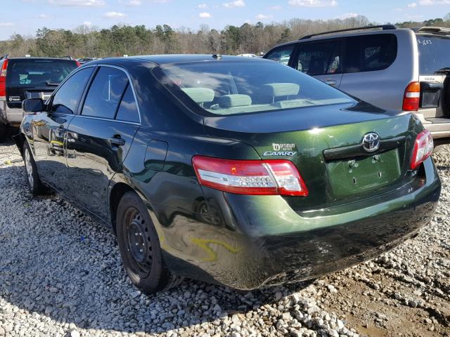 4T1BF3EK3AU527829 - 2010 TOYOTA CAMRY BASE GREEN photo 3