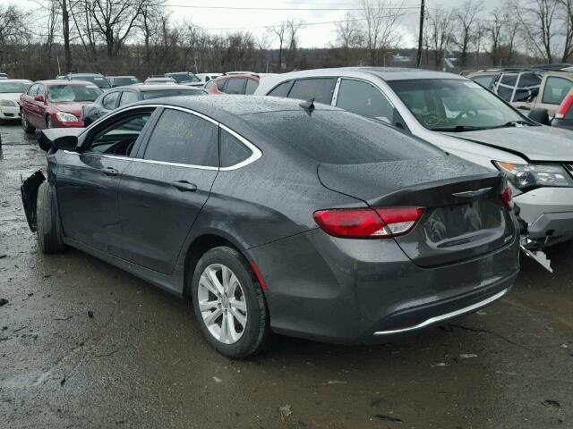 1C3CCCAB0GN124485 - 2016 CHRYSLER 200 LIMITE GRAY photo 3