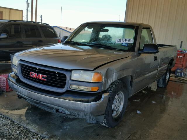 1GTEC14W9YE109959 - 2000 GMC NEW SIERRA BEIGE photo 2