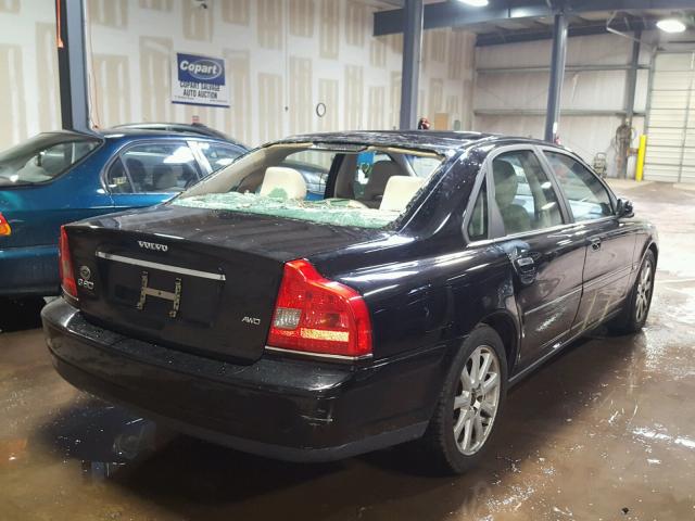 YV1TH59H341382868 - 2004 VOLVO S80 2.5T BLACK photo 4