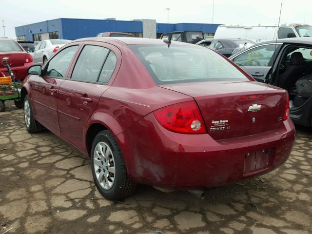 1G1AL58H597144322 - 2009 CHEVROLET COBALT LT RED photo 3