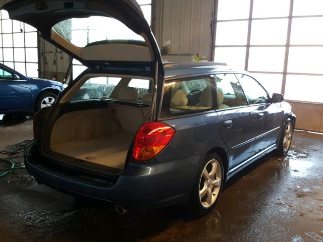 4S3BP616677327112 - 2007 SUBARU LEGACY 2.5 BLUE photo 4