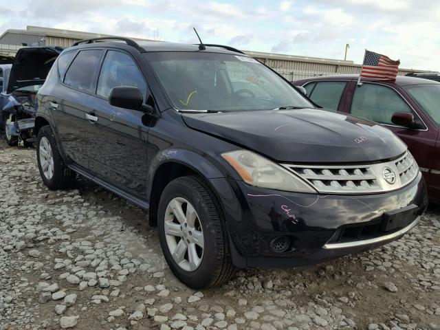 JN8AZ08W77W631911 - 2007 NISSAN MURANO SL BLACK photo 1