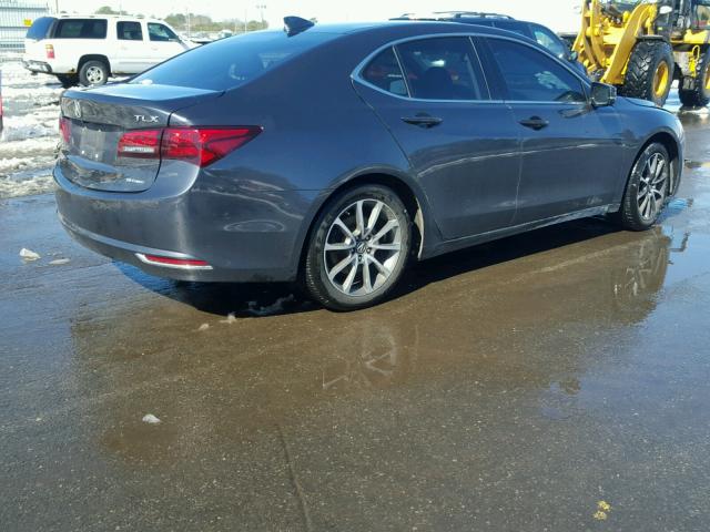 19UUB3F73FA008194 - 2015 ACURA TLX ADVANC Gris foto 4