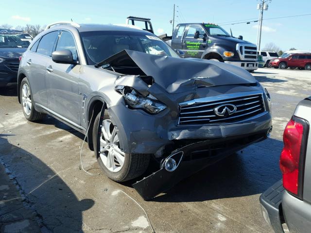 JN8CS1MUXFM382263 - 2015 INFINITI QX70 GRAY photo 1